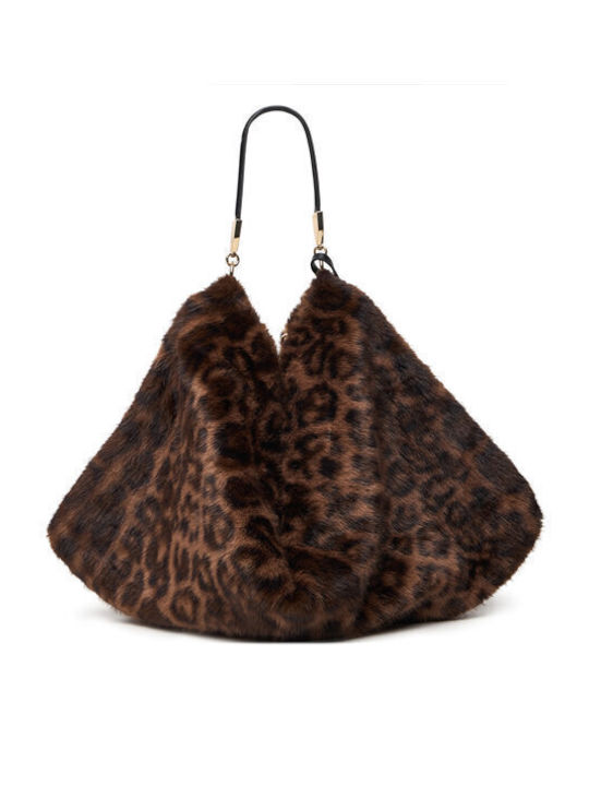 Brown Fur Women's Shopper Bag