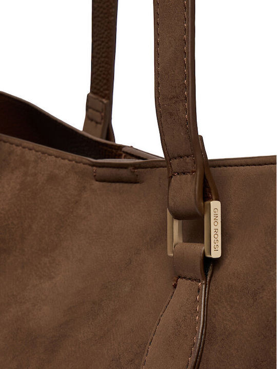 Women's Shopper Bag Suede Brown