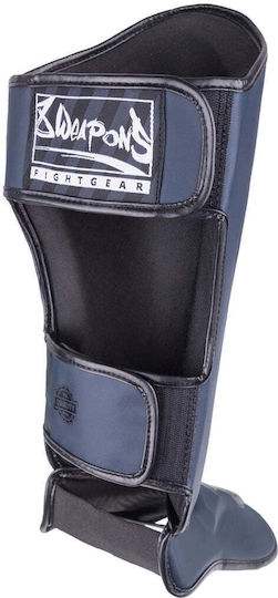 8 Weapons Adult Black Shin Guards