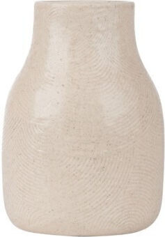 Estia Ceramic Vase Ecru 10.3x10.3xH14.5cm