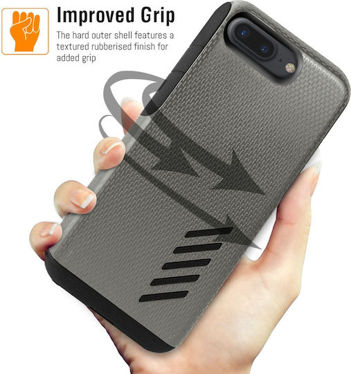 Orzly Grip-Pro Rückseite Kunststoff Grau Für iPhone 8/7 Plus