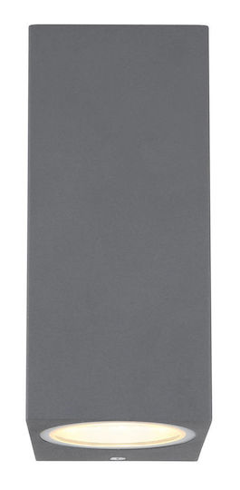 Globo Lighting Wall-Mounted Outdoor Spot Light GU10 IP44 Double Beam 6.8x15εκ.