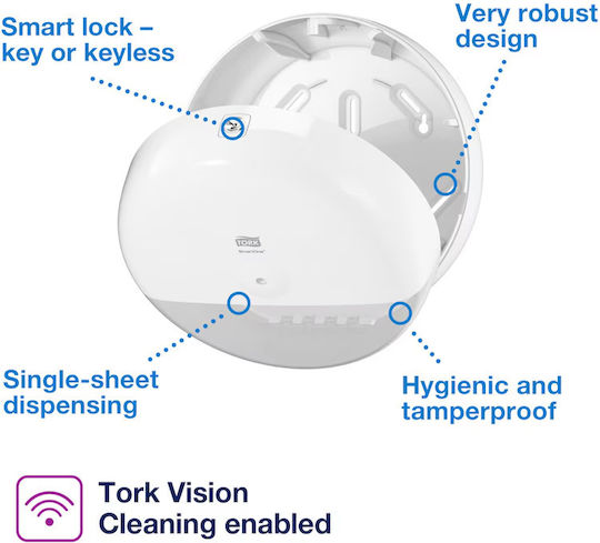 Tork Smartone Mini Suport pentru rola de hârtie Albă 681000