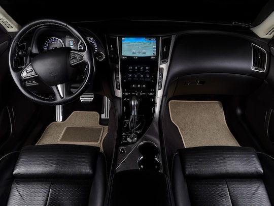 Велюр Килими За Кола DS3 Crossback II E-tense Кросоувър 2018 Бежови