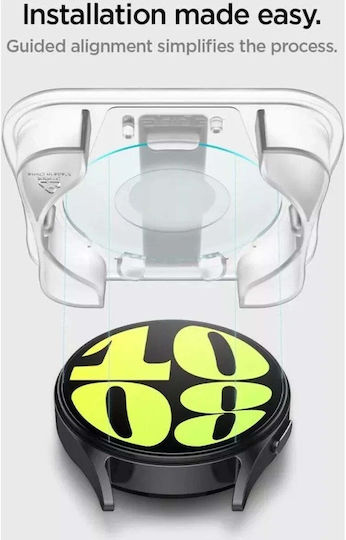 Spigen Glas.tR EZ Fit Tempered Glass για το Galaxy Watch7 44mm 2τμχ AGL08493