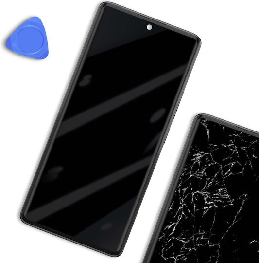 Redmi Note 14 Pro 4G Ersatzbildschirm mit Touch-Mechanismus und Linse mit Rahmen 560003000o600 Schwarz Original Service Pack