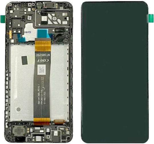 Екран със Сензорен Механизъм и Рамка за  Galaxy A04S (Черен)