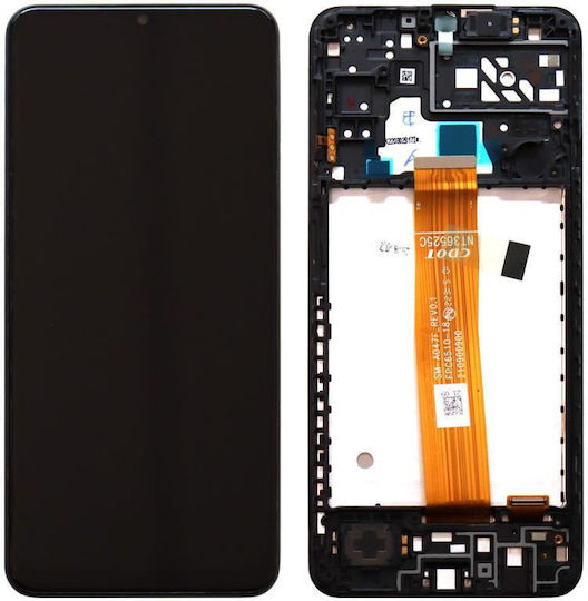 Екран със Сензорен Механизъм и Рамка за  Galaxy A04S (Черен)