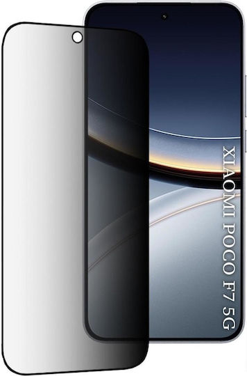 Techsuit Full Glue Privacy Full Face Tempered Glass (Poco F7)
