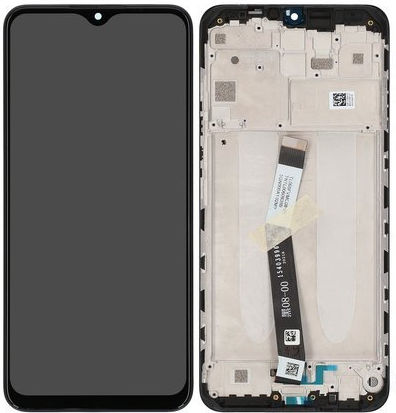 Οθόνη με Μηχανισμό Αφής και Πλαίσιο για Redmi 9 (Μαύρο)