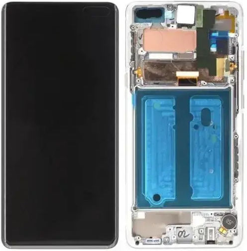 Οθόνη με Μηχανισμό Αφής και Πλαίσιο για Galaxy S10 (Μαύρο)