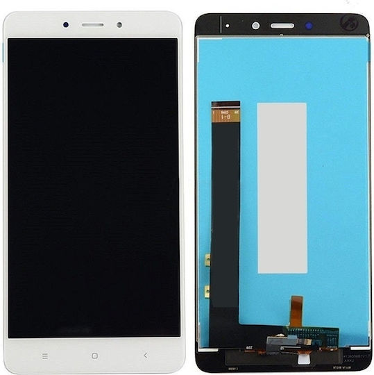Екран Mediatech със Сензорен Механизъм за Redmi Note 4 (Бял)