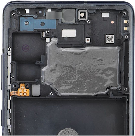 Екран със Сензорен Механизъм и Рамка за Galaxy S20 FE (Син)