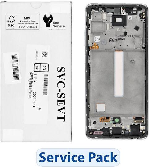 O ecran cu Mecanism Tactil pentru Galaxy A52s (Alb)