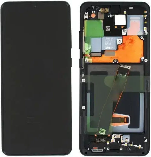 Οθόνη με Μηχανισμό Αφής και Πλαίσιο για Galaxy S20 Ultra (Μαύρο)