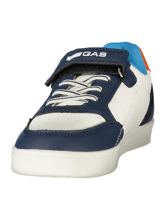 Kids Sneakers with Hoop & Loop Closure White