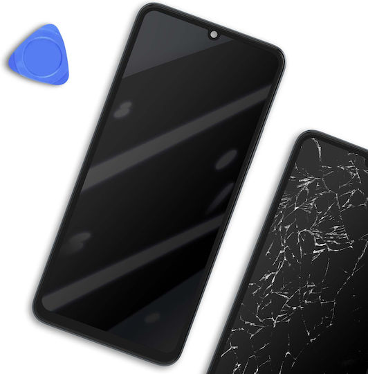 Ecran cu Mecanism Tactil și Ramă pentru  Redmi 13C 4G , Poco C65 4G (Negru)