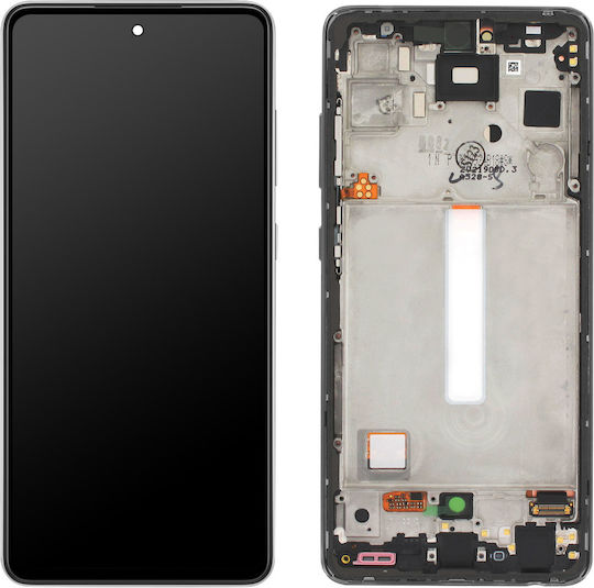 Ersatzbildschirm mit Touch-Mechanismus und Rahmen für  A528B Galaxy A52s 5G Schwarz