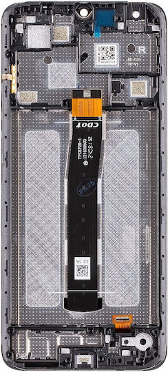 Screen with Touch Mechanism and Frame for  Redmi 12C (Black)