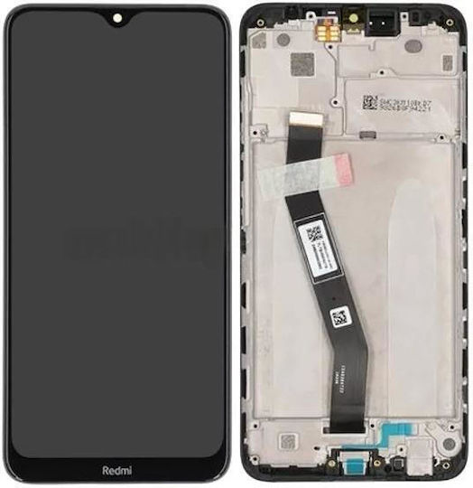 Οθόνη Service Pack mit Touch-Mechanismus und Rahmen für Redmi 8A (Schwarz)