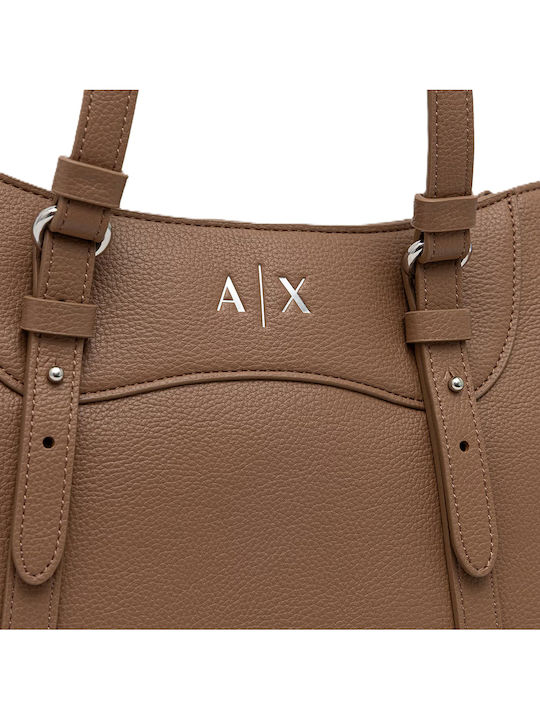 Beige Fabric Women's Shopper Bag