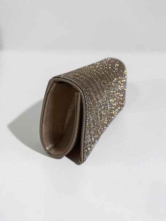 Damen-Clutch in Rosa/Gold