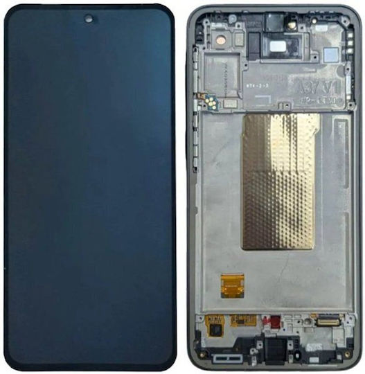Ersatzbildschirm mit Touch-Mechanismus und Rahmen für  Galaxy A37 5G A376 Schwarz