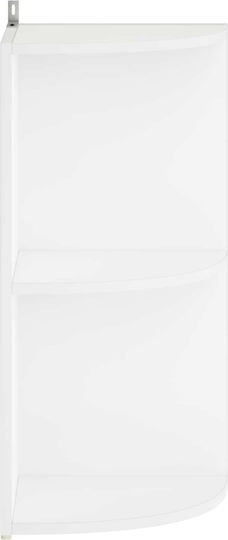 Corner Bookcase White 41.5x41.5x72 cm