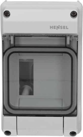 Hensel Wall mounted Waterproof 3-Elements Fuse Box with 1 Row