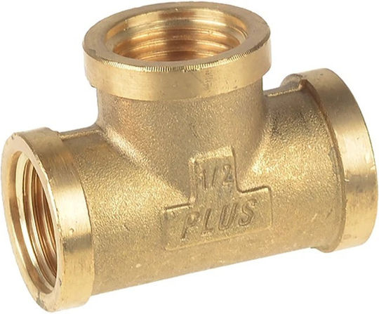 Messing Rohr-T-Stück Weiblich 3/4''