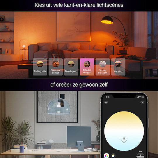 Philips Smart Lampe LED für Fassung E27 Einstellbar Weiß 1600lm