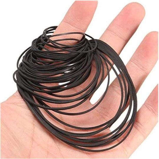 Biluer Rubber Belt Set Radio Cassette Players Dvd Players 180 Pieces Square Flat Profiles 1–3 Mm Universal Black