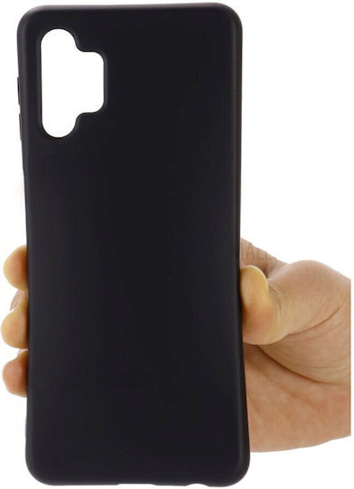 Lemontti Копринен Силиконов Калъф Samsung Galaxy A32 5G Черен