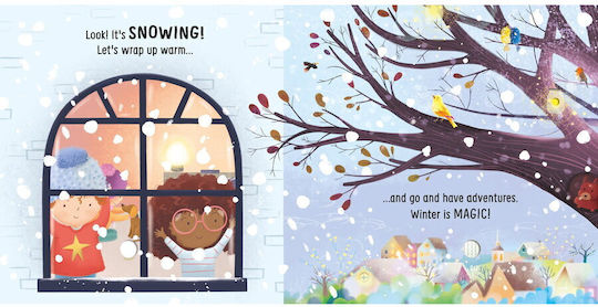 Interactive Book With Sounds And Lights Winter Landscape Winter Wonder Light And Sound Book 6 Months