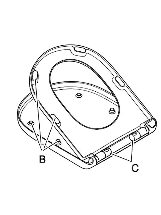 Villeroy & Boch Architectura Тоалетна седалка с плавно затваряне, пластмасова, бяла