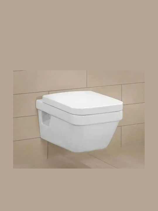 Villeroy & Boch Architectura Тоалетна седалка с плавно затваряне, пластмаса, бяла