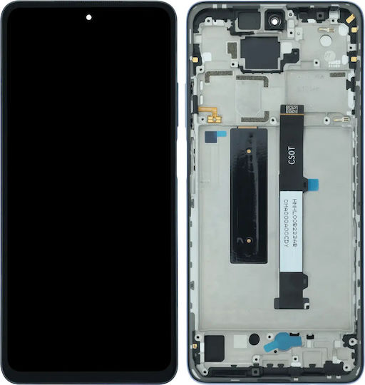 LCD Дисплей с Рамка за Xiaomi Mi 10T Lite Redmi Note 9 Pro 5G Оригинален Син