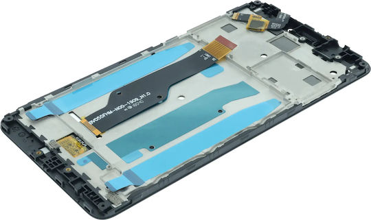 OLED-Baugruppe mit Rahmen für Xiaomi Redmi Note 4x Original OEM Matt Schwarz