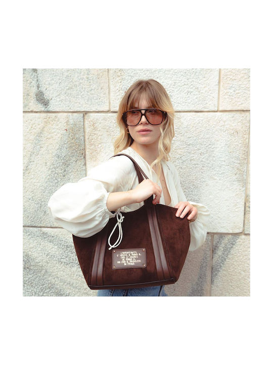 Vicky Women's Brown Shopper Bag