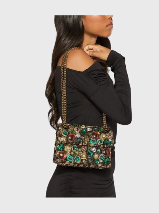 Women's Flap Bag Dark Brown Combination