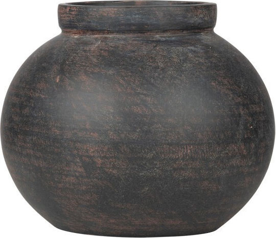 Estia Ceramic Vase Orange 16.5xH20cm