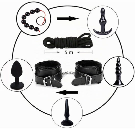 Lux Fetish BDSM комплект в черен цвят 35 броя