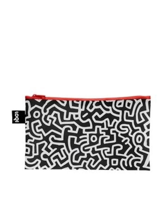 Portofele cu Fermoar din Materiale Reciclate Keith Haring Untitled Andy Mouse New York Set de 3 Loqi