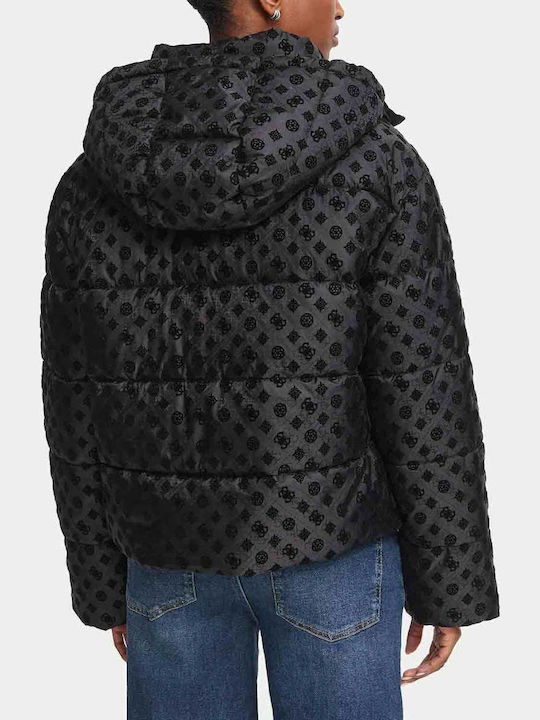 Guess Daisy Pufferjacke Schwarz