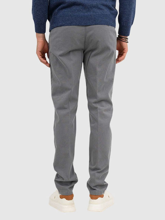 Men’s Stretch Chino Trousers Slim Fit Grey