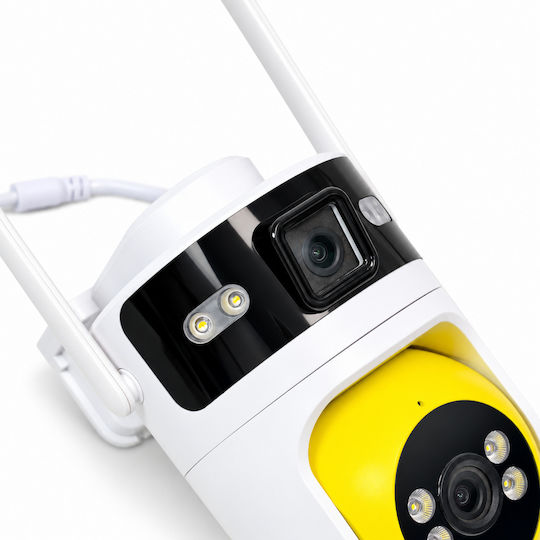 Q-S5 PRO IP Dual Wi-Fi 8K Waterproof Yellow Surveillance Camera