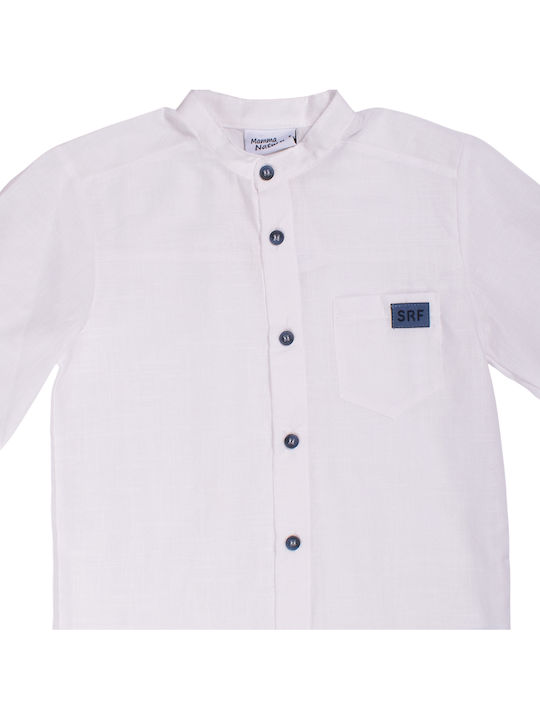 Kids Long-Sleeved Shirt White