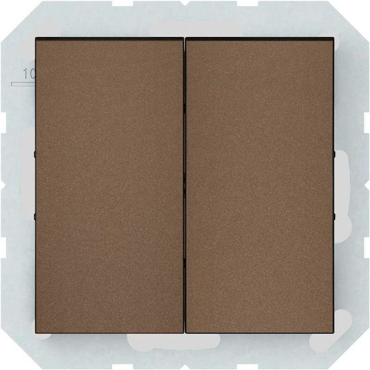 Harry Potter Recessed Wall Switch Two-Way with Brown Frame