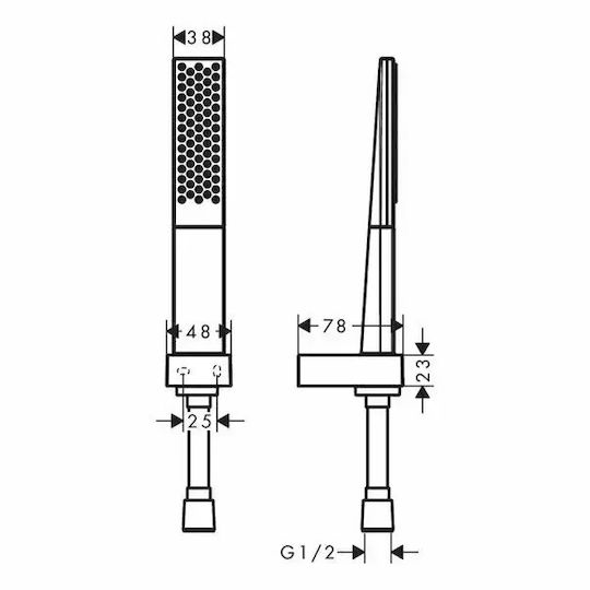 Hansgrohe Rainfinity Душ слушалка с маркуч спирала