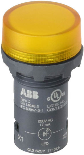 Abb Einzeln Panelanzeigeleuchte Gelbe